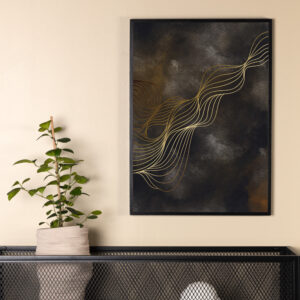 Wave – Décoration murale – Multicolore – 40 x 30 cm