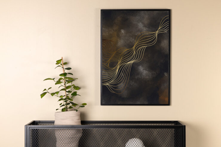 Wave – Décoration murale – Multicolore – 100 x 70 cm