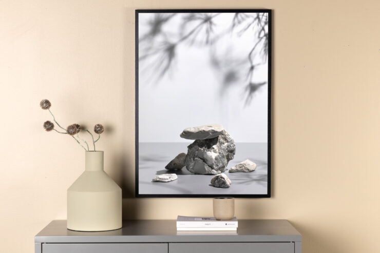 Sandstones – Décoration murale – Blanc – 70 x 50 cm