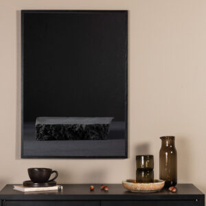 Black rock – Décoration murale – Noir – 40 x 30 cm