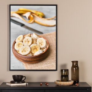Banana – Décoration murale – Jaune – 40 x 30 cm