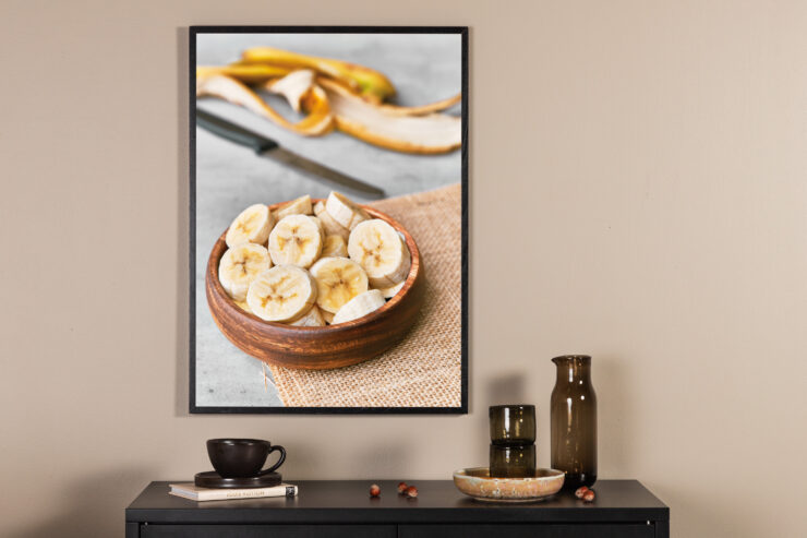 Banana – Décoration murale – Jaune – 70 x 50 cm