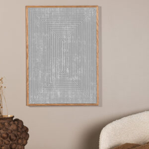 Symmetrical – Décoration murale – Gris – 30 x 21 cm