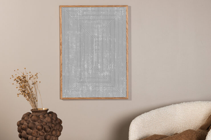 Symmetrical – Décoration murale – Gris – 40 x 30 cm