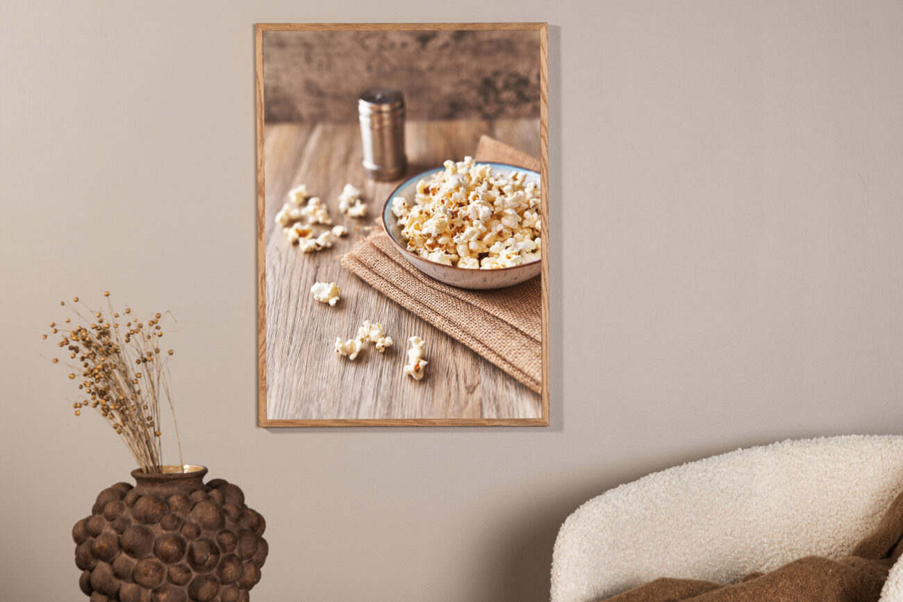 Popcorn – Décoration murale – Beige – 70 x 50 cm