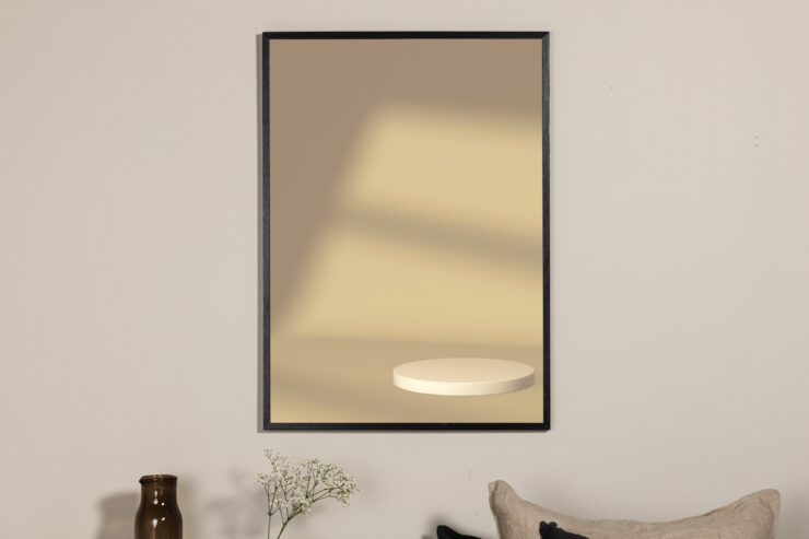 Window light – Décoration murale – Jaune – 40 x 30 cm
