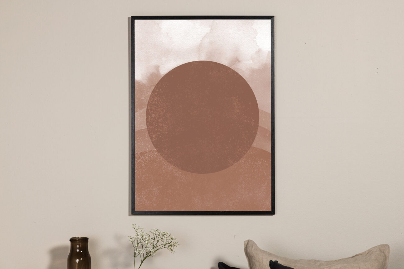 Soft shades – Décoration murale – Marron – 30 x 21 cm