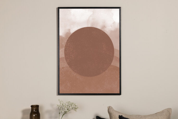 Soft shades – Décoration murale – Marron – 30 x 21 cm