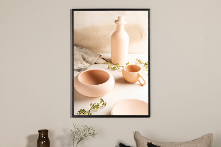 Ceramics – Décoration murale – Beige – 70 x 50 cm