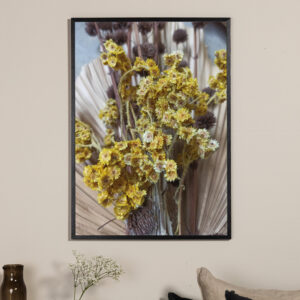 Bouquet – Décoration murale – Vert, Jaune – 100 x 70 cm
