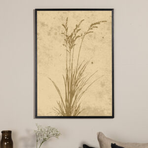 Plant art – Décoration murale – Beige – 70 x 50 cm