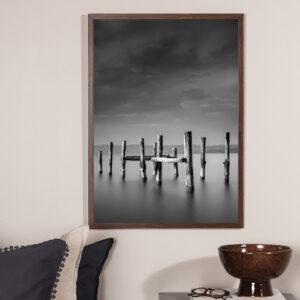 Ocean – Décoration murale – Noir, Blanc, Gris – 40 x 30 cm