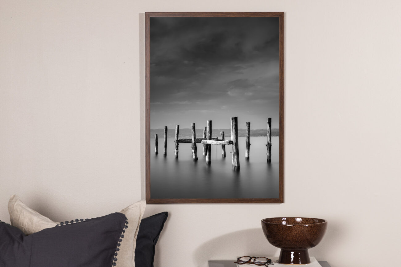 Ocean – Décoration murale – Noir, Blanc, Gris – 70 x 50 cm
