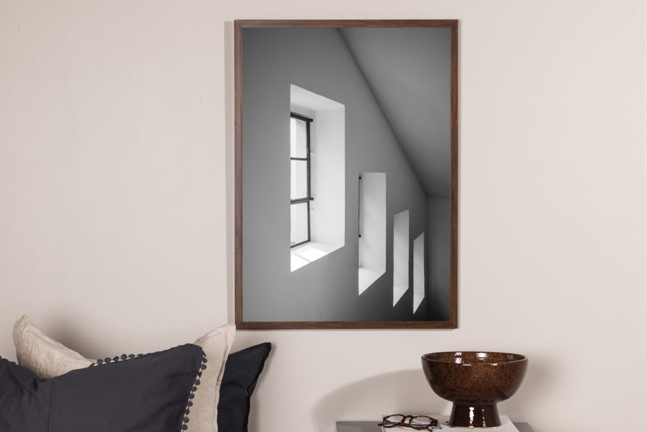 Widows – Décoration murale – Noir, Blanc, Gris – 40 x 30 cm
