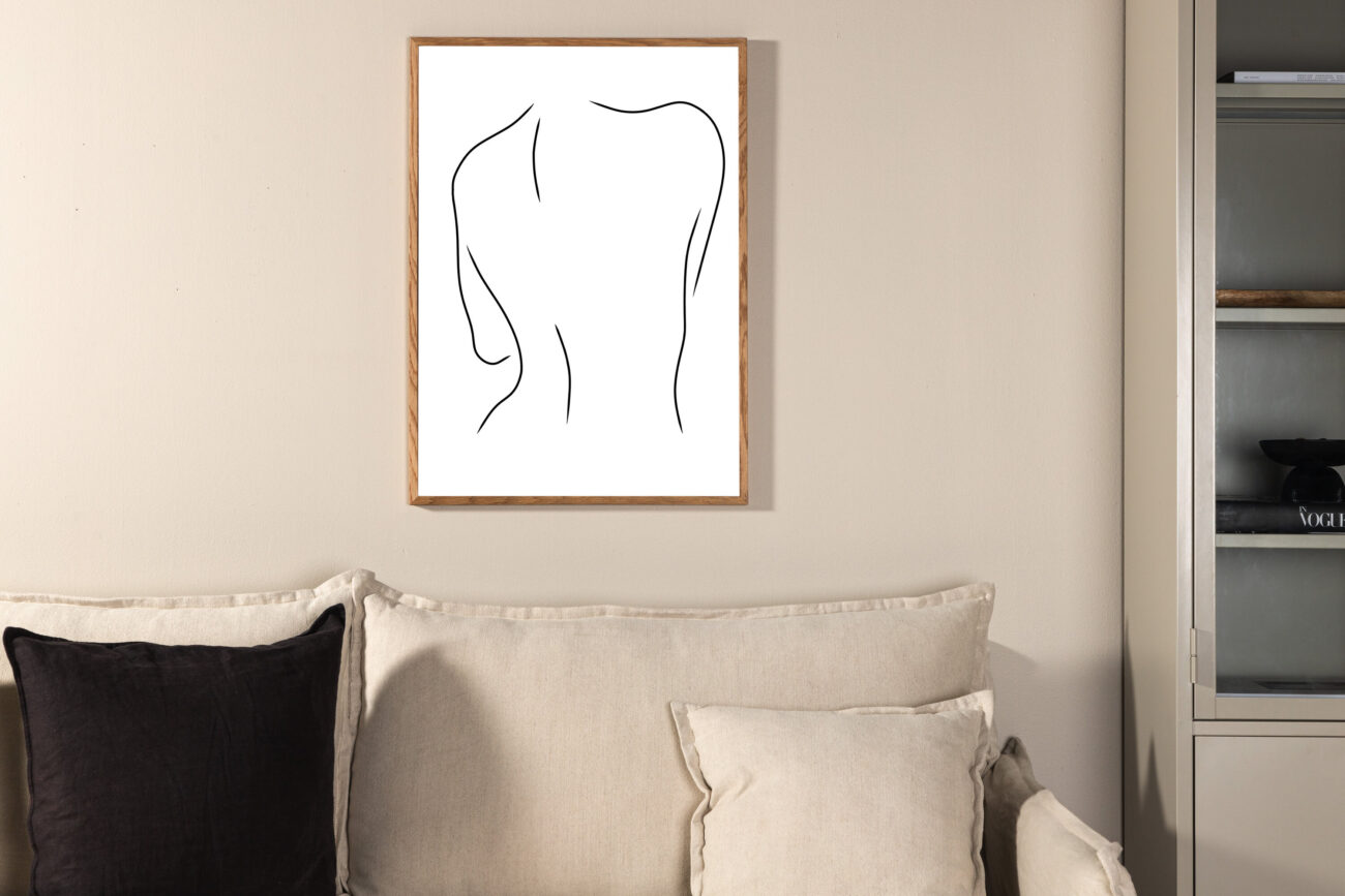 Women – Décoration murale – Noir, Blanc – 100 x 70 cm