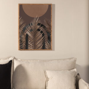 Structures – Décoration murale – Marron – 70 x 50 cm