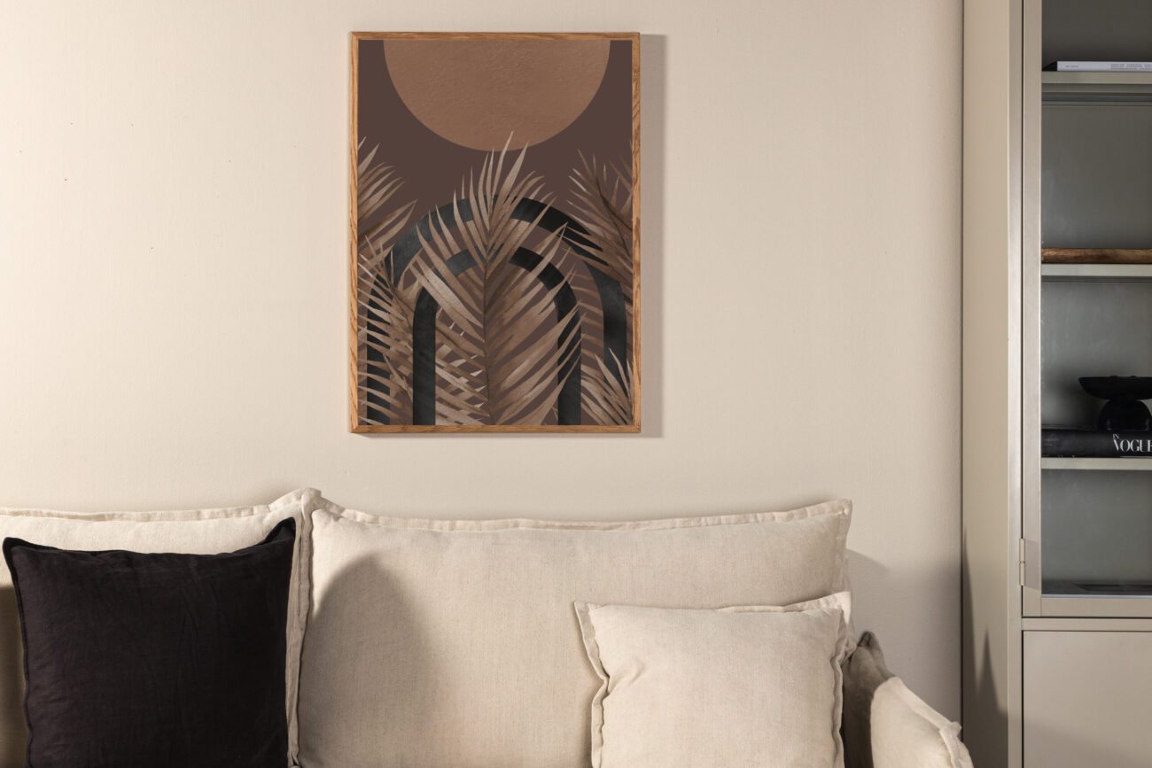 Structures – Décoration murale – Marron – 100 x 70 cm