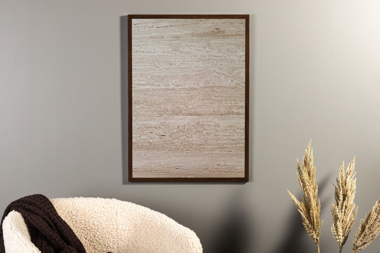 Stone wall – Décoration murale – Beige – 70 x 50 cm