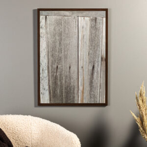Wooden wall – Décoration murale – Gris – 70 x 50 cm