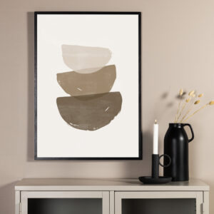 Brush strokes – Décoration murale – Beige – 40 x 30 cm