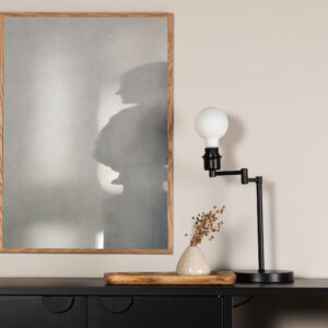 Human shadow – Décoration murale – Gris, Blanc – 30 x 21 cm