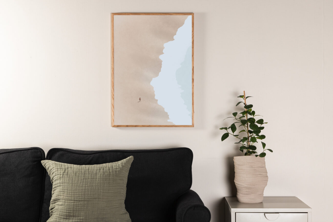 Beach – Décoration murale – Beige – 40 x 30 cm