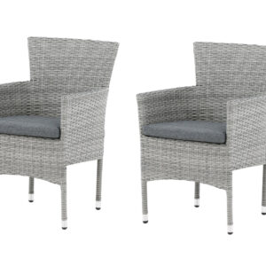 Malina – Chaise de salle à manger – Gris – 60 x 86 x 58 cm