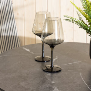 Milano – Table de bar – Gris, Blanc – ⌀70 cm