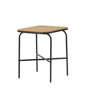 Holmbeck – Table de café – Noir, Naturel – 70 x 55 cm