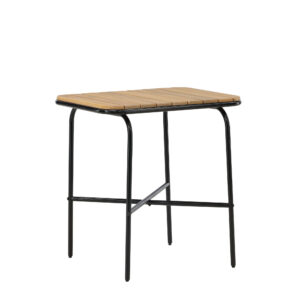 Holmbeck – Table de café – Noir, Naturel – 70 x 55 cm