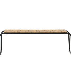 Holmbeck – Banc – Noir, Naturel – 40 x 46 x 136 cm
