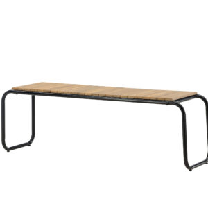 Holmbeck – Banc – Noir, Naturel – 40 x 46 x 136 cm
