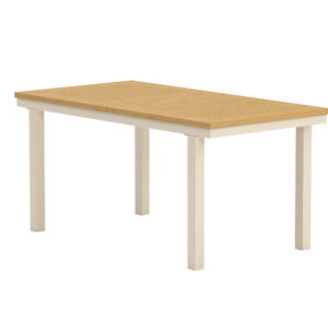 Panama – Table à manger rectangulaire – Beige, Naturel – 160 x 90 cm
