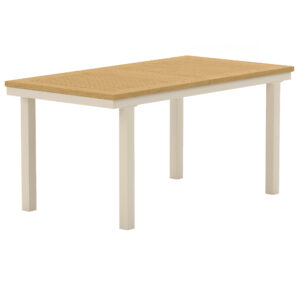 Panama – Table à manger rectangulaire – Beige, Naturel – 160 x 90 cm