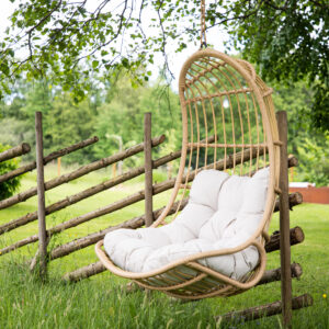 Pulau – Fauteuil suspendu – Naturel, Beige – 70 x 120 x 77 cm