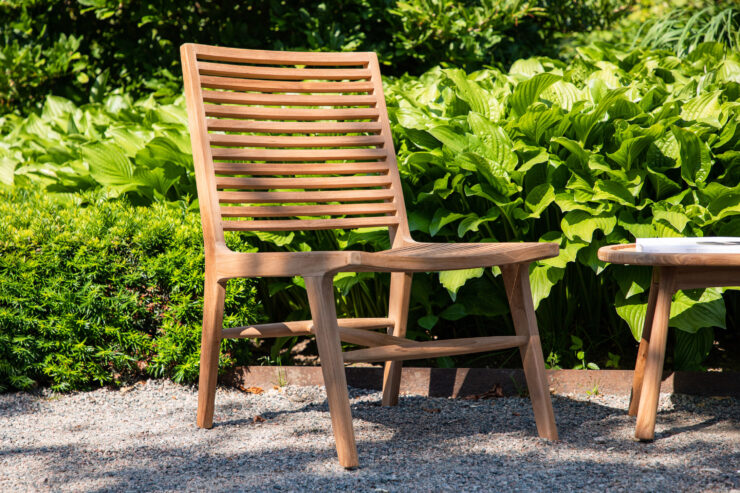 Ribbon – Fauteuil lounge – Naturel – 73 x 88 x 55 cm