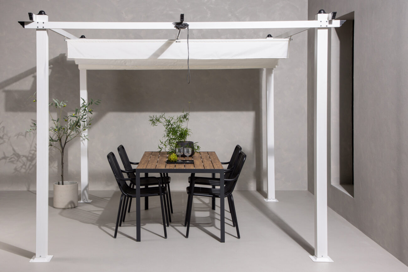 Lazio – Pergola – Blanc – 295 x 250 x 295 cm