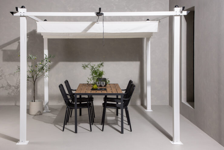 Lazio – Pergola – Blanc – 295 x 250 x 295 cm