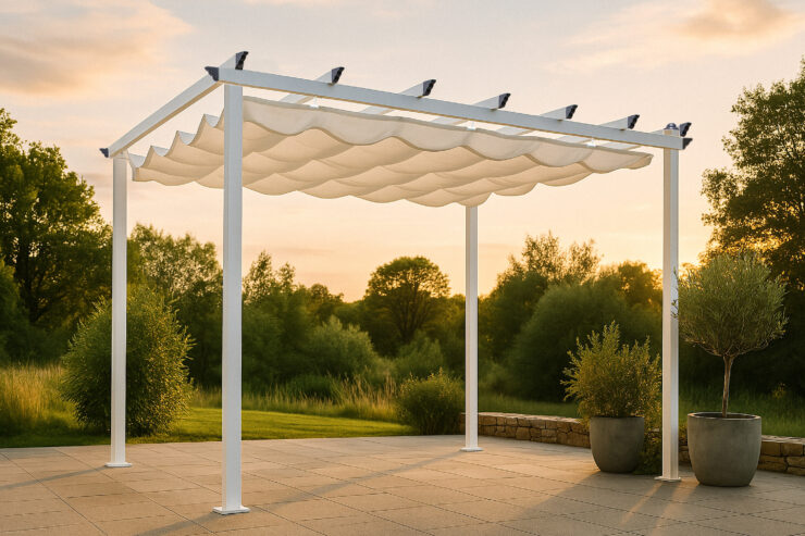 Lazio – Pergola – Blanc – 345 x 250 x 395 cm