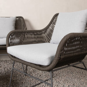 Davao – Salon canapé – Gris foncé, Gris