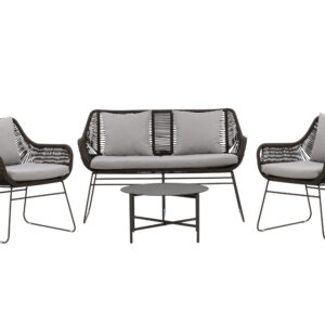 Davao – Salon canapé – Gris foncé, Gris