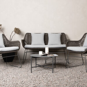 Davao – Salon canapé – Gris foncé, Gris