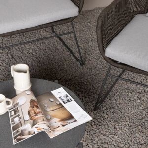 Davao – Salon canapé – Gris foncé, Gris