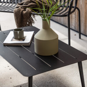 Lina – Table basse – Noir – 100 x 60 cm