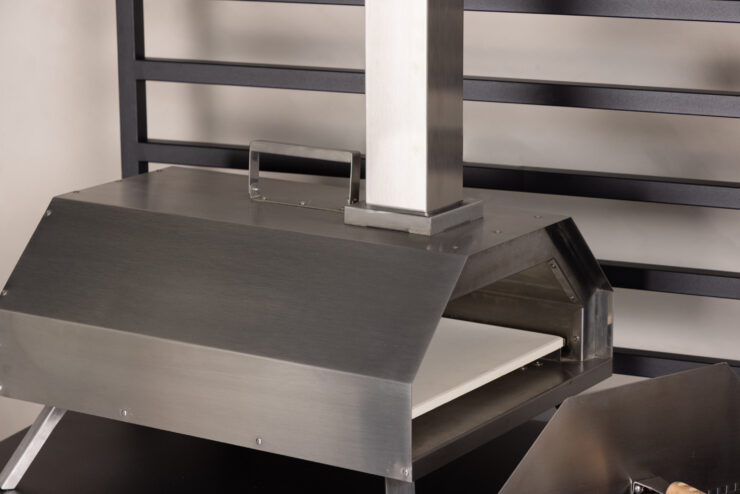Hamnå – Pizza Oven – Argenté – 40 x 69 x 77 cm