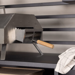 Hamnå – Pizza Oven – Argenté – 40 x 69 x 77 cm