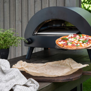 Bukom – Pizza Oven – Noir, Argenté – 52 x 40 x 55 cm