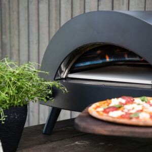 Bukom – Pizza Oven – Noir, Argenté – 52 x 40 x 55 cm