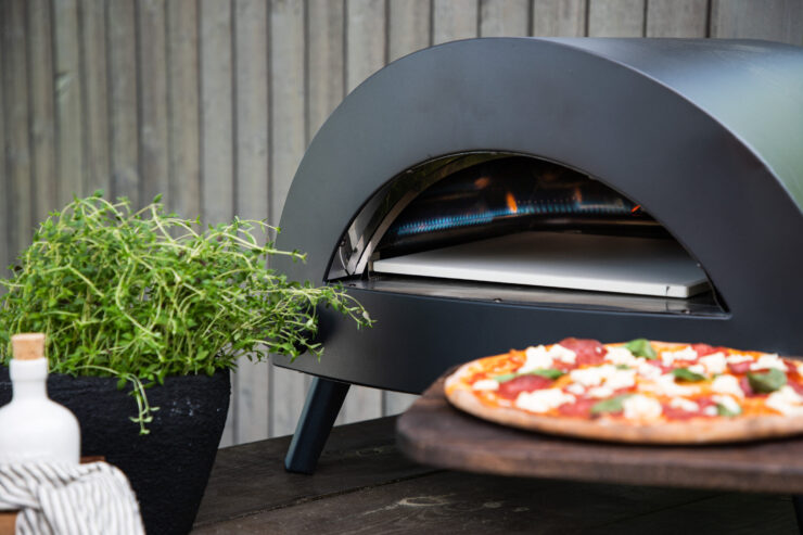 Bukom – Pizza Oven – Noir, Argenté – 52 x 40 x 55 cm