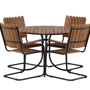 Holmsund – Ensemble repas – Noir, Naturel